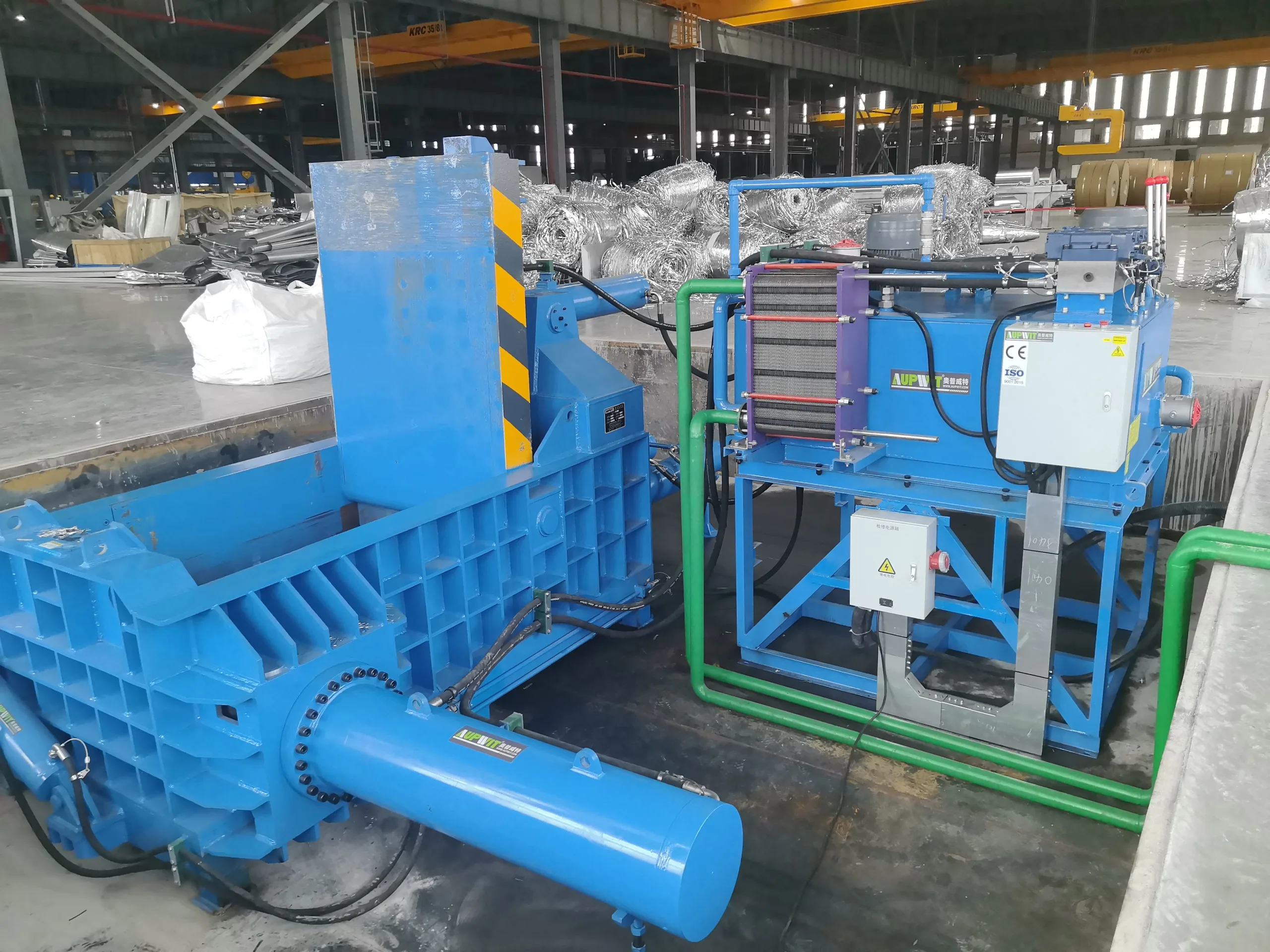 On-Site Installation of Metal Balers for Domestic Aluminum Company